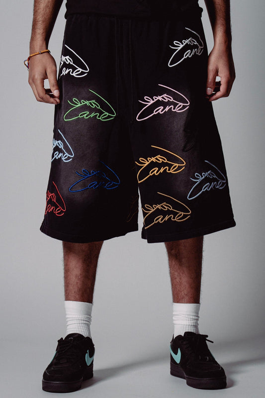 Blanco Scribble Shorts