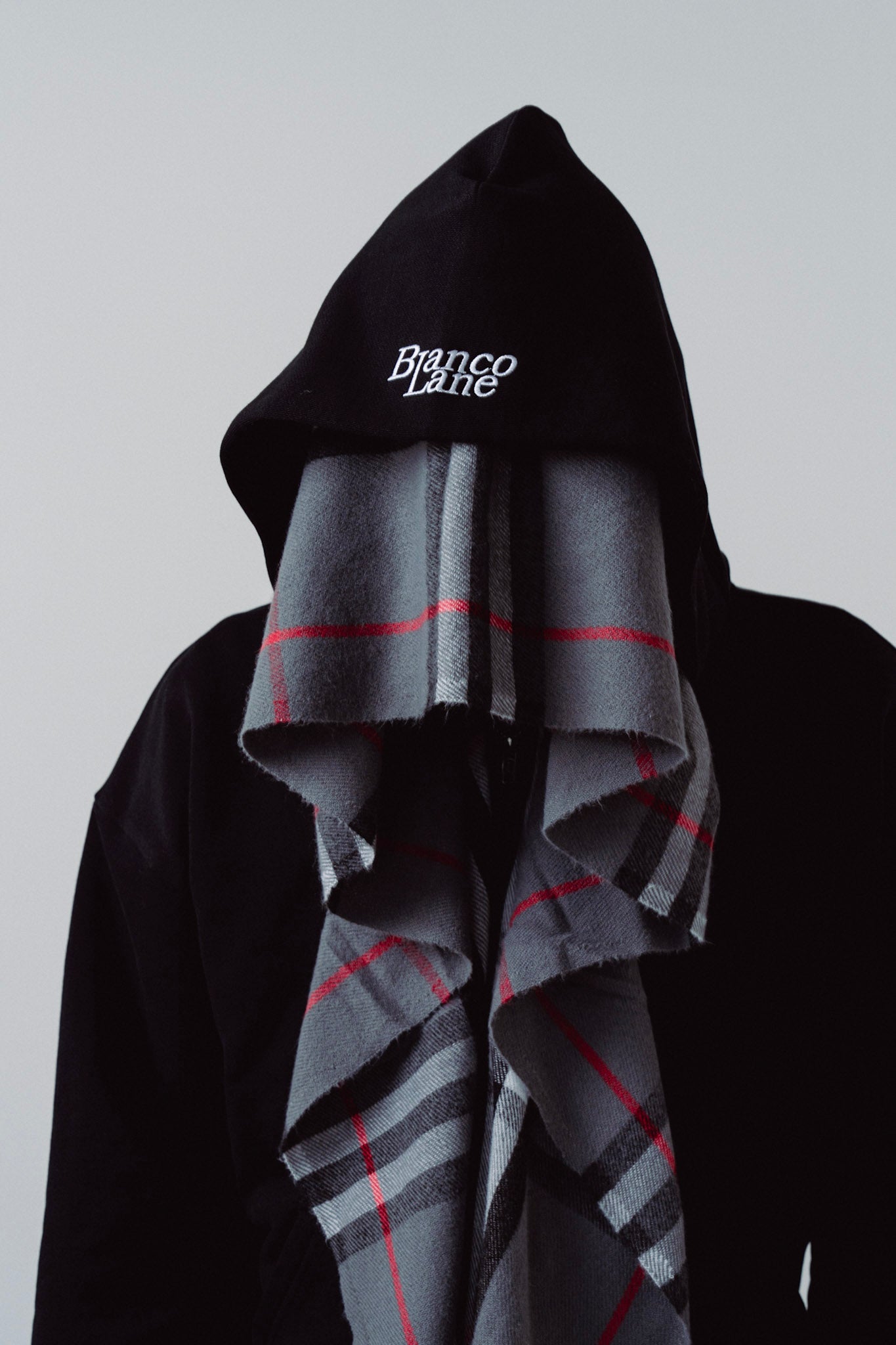 Black Blanco Scarf Zip