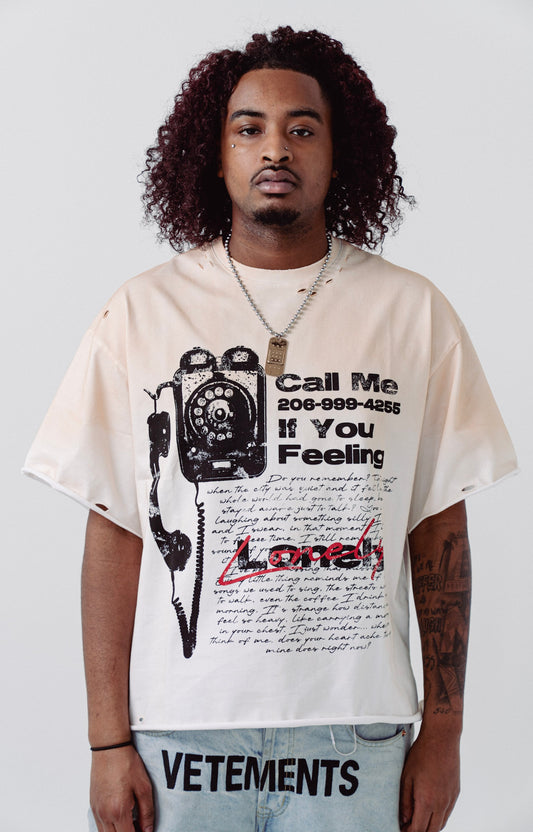 Blanco Call Me Tee
