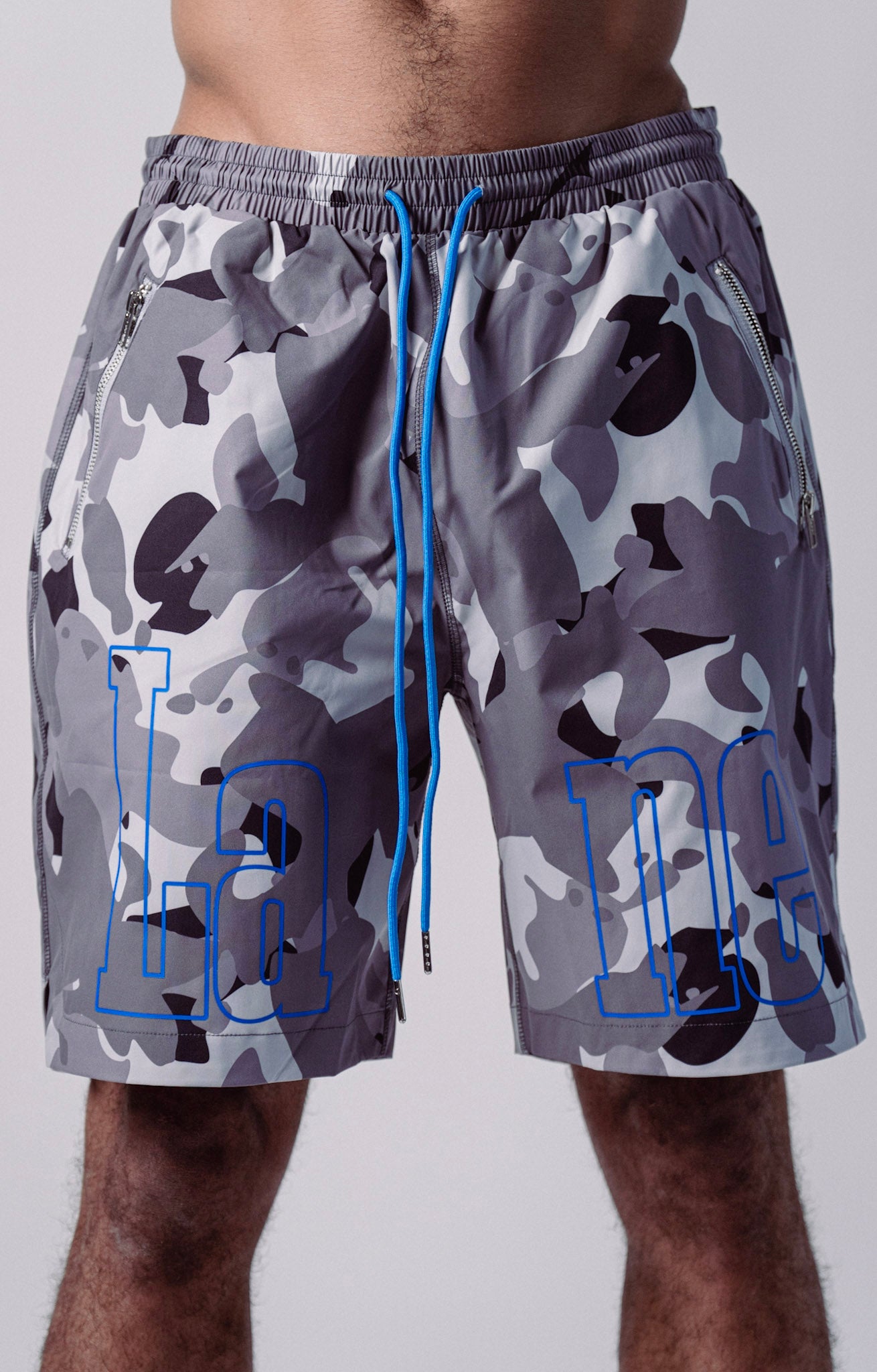 Blue/Grey Camo Swimtrunks